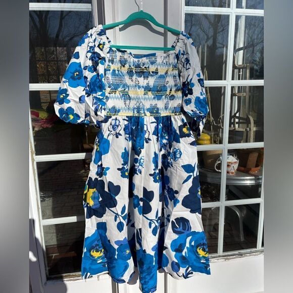 Anthropologie Plenty by Tracy Reese Smocked Floral Dress NWT - Picture 12 of 15